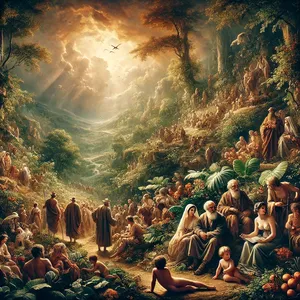 1. Quando os seres humanos começaram a multiplicar-se na terra e lhes nasceram filhas,