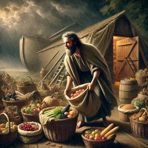 21. E armazene todo tipo de alimento, para que você e eles tenham mantimento.